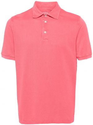 Pamučna polo majica Fedeli ružičasta