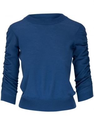 Sweter wełniany Veronica Beard niebieski