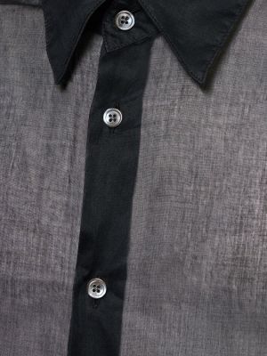 Camisa de algodón transparente Sunflower negro