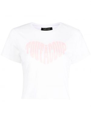 Βαμβακερή μπλούζα με σχέδιο Tout A Coup λευκό