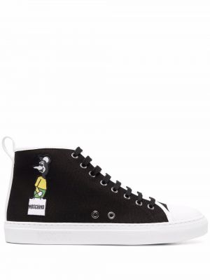 Trykt sneakers Moschino svart