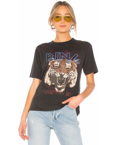 T-shirt et imprimé rayures tigre Anine Bing noir