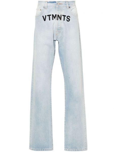 Bavlnené džínsy bežného strihu s výšivkou Vtmnts