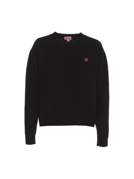 Czarny sweter z okrągłym dekoltem Kenzo