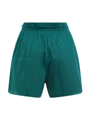 Pantalones cortos de algodón Ulla Johnson verde
