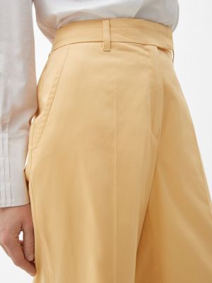 Pantaloni plissettati S.oliver Black Label giallo