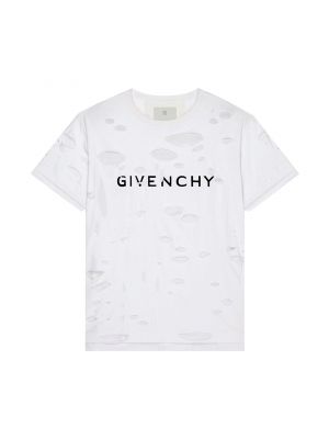 Рваная футболка Givenchy белая