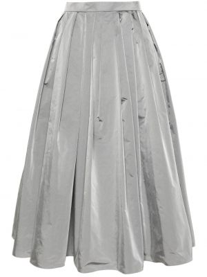 Plisované midi sukně Alexander Mcqueen šedé
