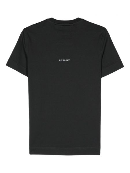 Kokvilnas t-krekls ar apdruku Givenchy pelēks