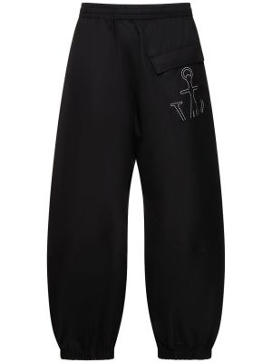 Kalhoty z nylonu Jw Anderson černé