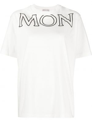 T-shirt con stampa oversize Moncler bianco