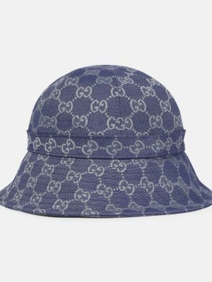 Puuvillased skrybėlė Gucci sinine
