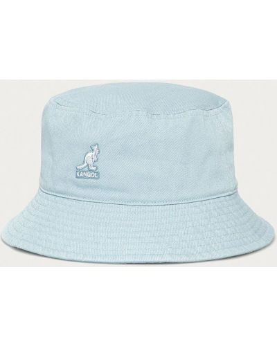 Памучна шапка с козирки Kangol синьо
