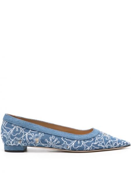 Ниски обувки на цветя Arteana синьо