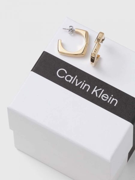 Kolczyki Calvin Klein złote