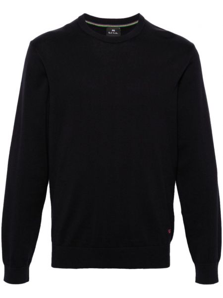 Pull col rond Ps Paul Smith bleu