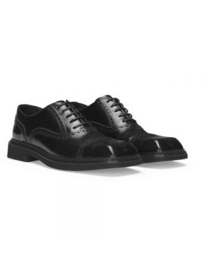 Zapatos derby de punta cuadrada Dolce & Gabbana negro