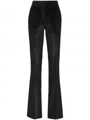 Manšestrové kalhoty Philipp Plein černé