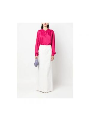 Gestreifte hemd mit stehkragen Isabel Marant pink