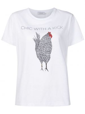 T-shirt con stampa Isolda bianco
