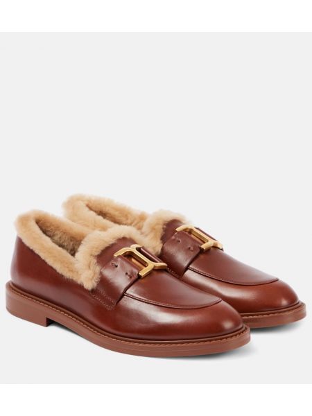 Læder loafers Chloe brun