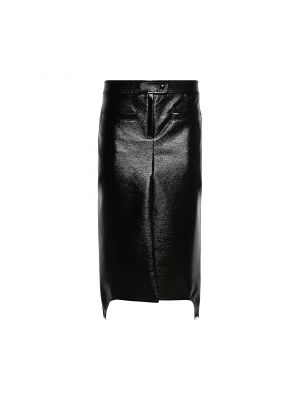 Длинная юбка с подтяжками Courrèges черная