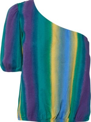 Льняная блузка Rainbow фиолетовая