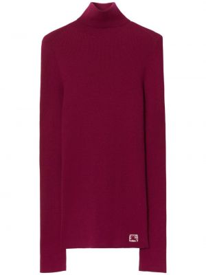 Кашмирен пуловер Burberry червено