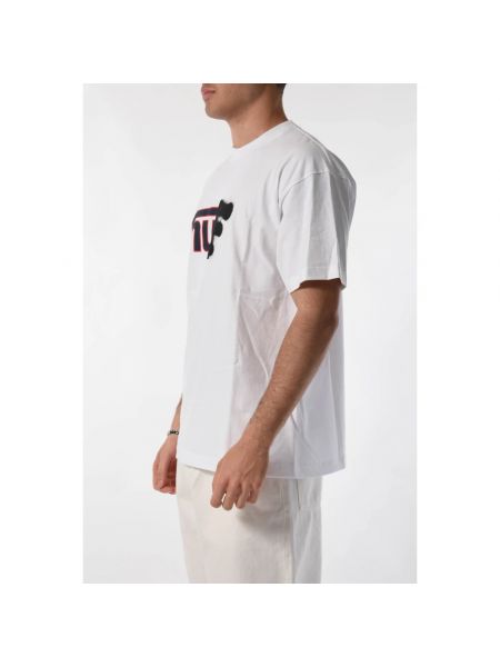 Camisa de algodón con estampado Huf blanco