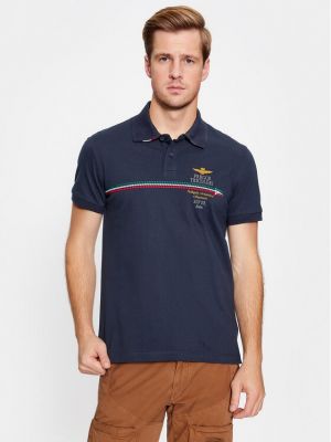 Polo marškinėliai Aeronautica Militare mėlyna