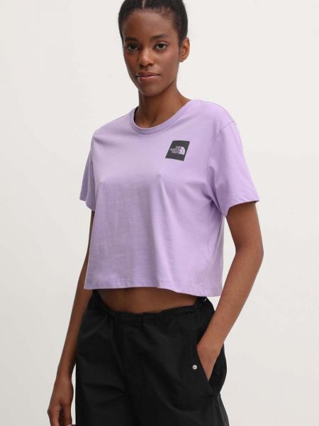 Tricou din bumbac The North Face violet