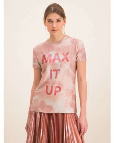 Viszkóz póló Max&co. - rózsaszín