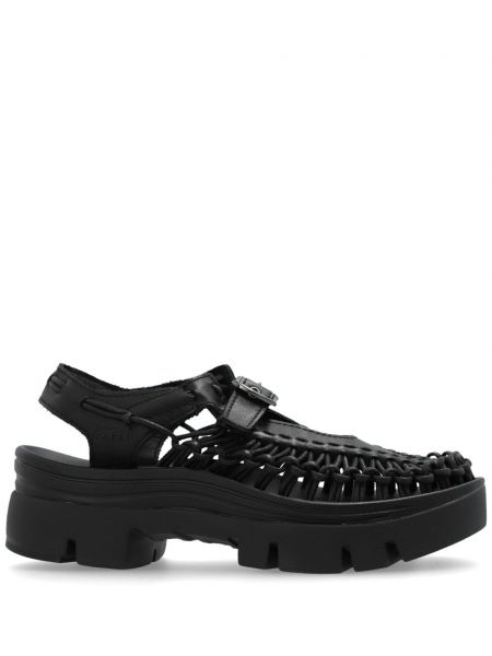 Kožené sandály Noir Kei Ninomiya černé