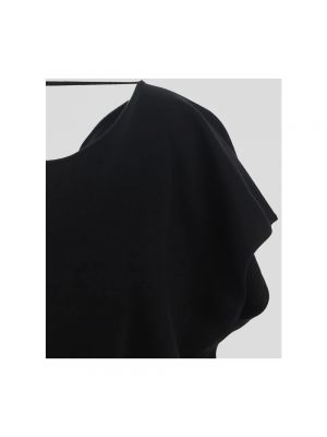 Blusa de seda de algodón de punto Gentryportofino negro