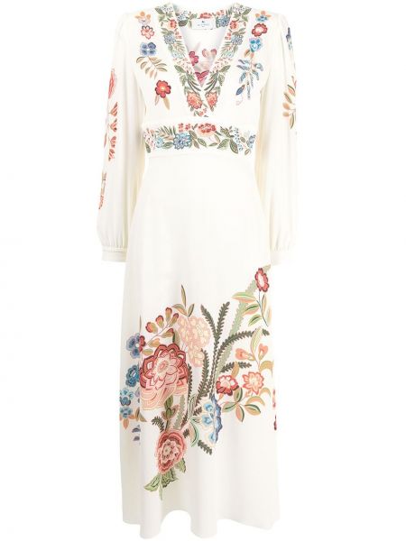 Mini vestido de flores Etro blanco