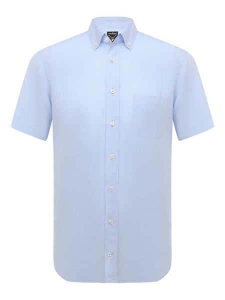 Льняная рубашка Van Laack голубая