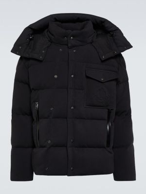 Pernata jakna od jersey Moncler crna