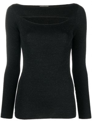 Vlnený sveter P.a.r.o.s.h. čierna