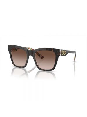 Sonnenbrille mit print Dolce & Gabbana braun