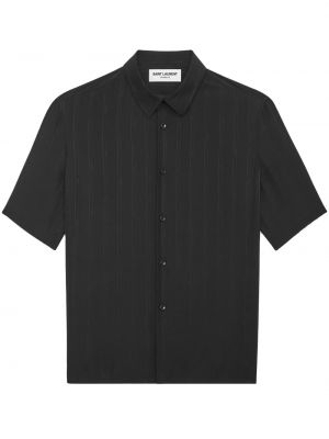Hedvábná košile Saint Laurent černá