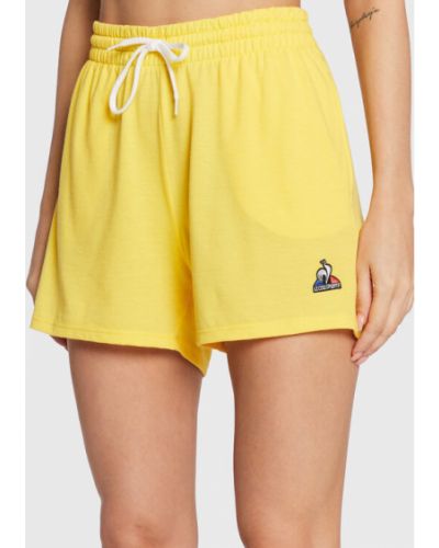 Le Coq Sportif Sport rövidnadrág 2220582 Sárga Regular Fit