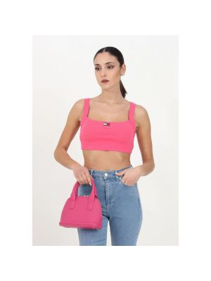 Crop top Tommy Jeans rosa
