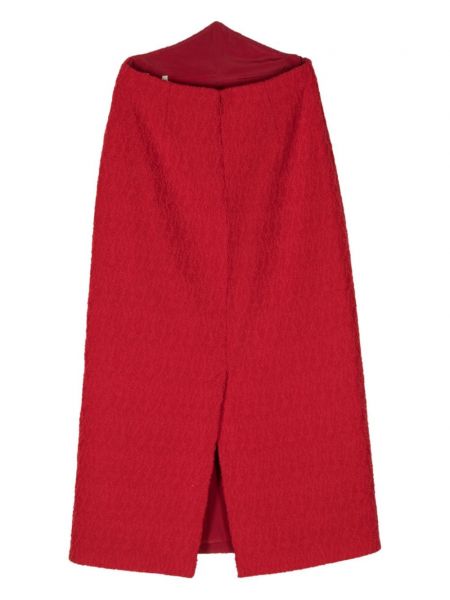 Midi sijonas Gucci Pre-owned raudona