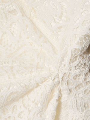 Čipkované mini šaty Vivienne Westwood biela