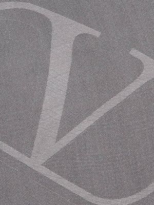Шелковый шарф Valentino Garavani серый