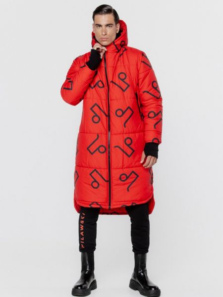 Зимнее пальто Pilawski красное