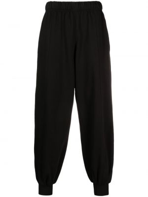 Bavlnené teplákové nohavice s potlačou Kenzo čierna