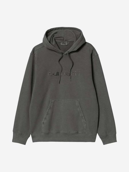 Pamučna hoodie s kapuljačom Carhartt Wip crna