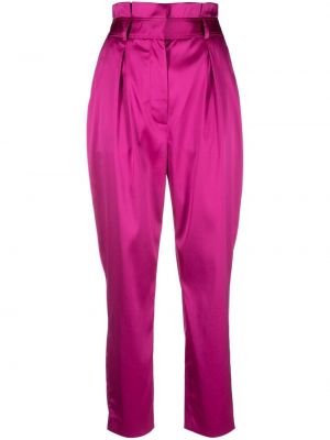 Сатенени панталон Boutique Moschino розово