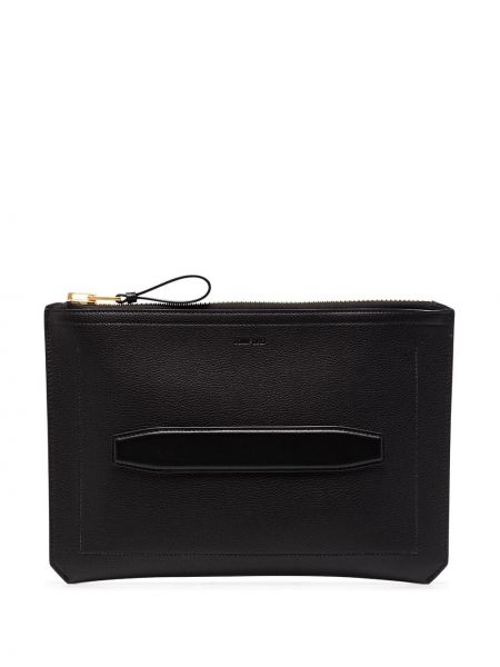 Lær clutch Tom Ford svart